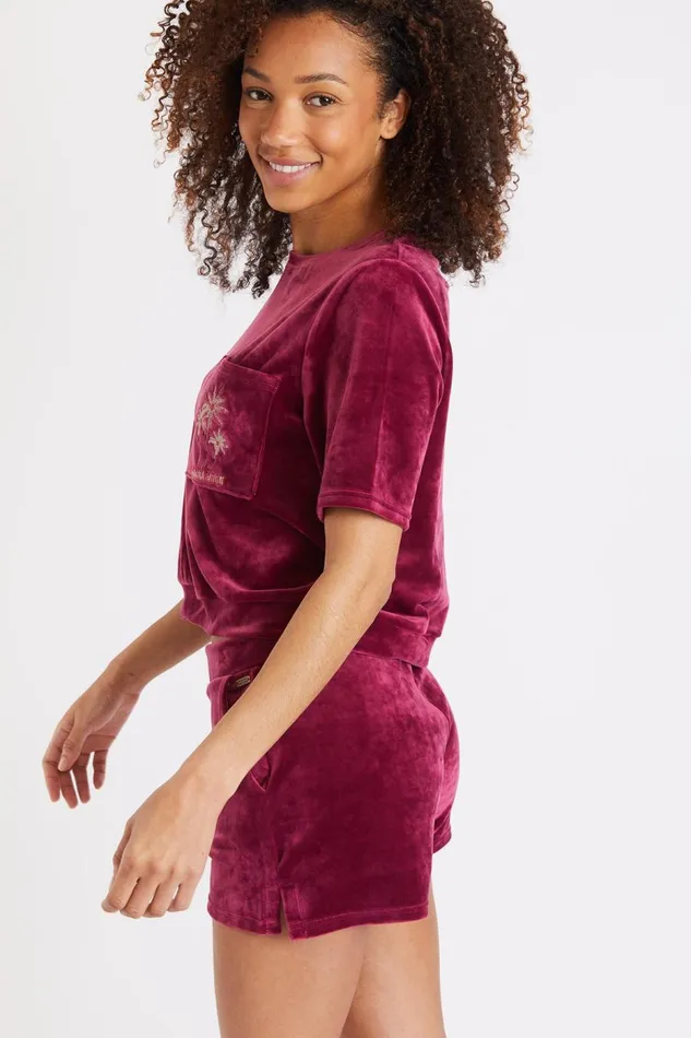 Tshirt Purple 8211 CHLOE SEALAKE Purple Women Banana Moon Shorts and Playsuits