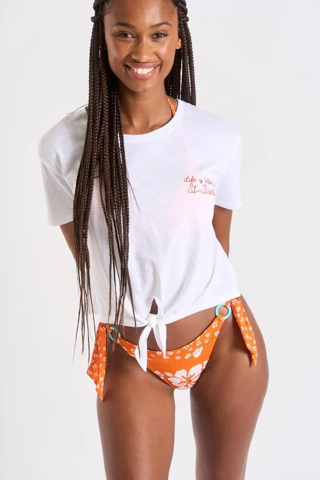 Tshirt White 8211 CLOVIS SUNSETRIP White Women Banana Moon Tops and Tshirts
