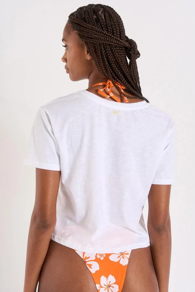 Tshirt White 8211 CLOVIS SUNSETRIP White Women Banana Moon Tops and Tshirts