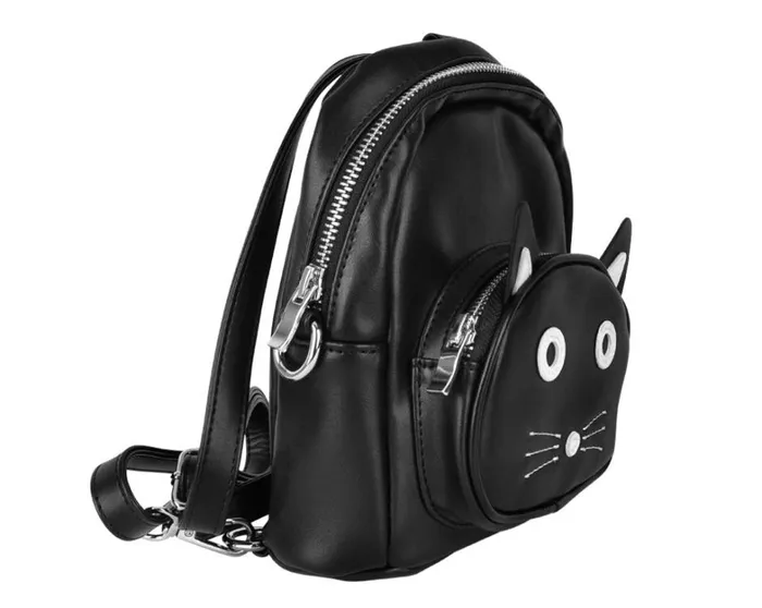 TUKskin Black Kitty MIni Backpack Women TUK Shoes Kitty Styles