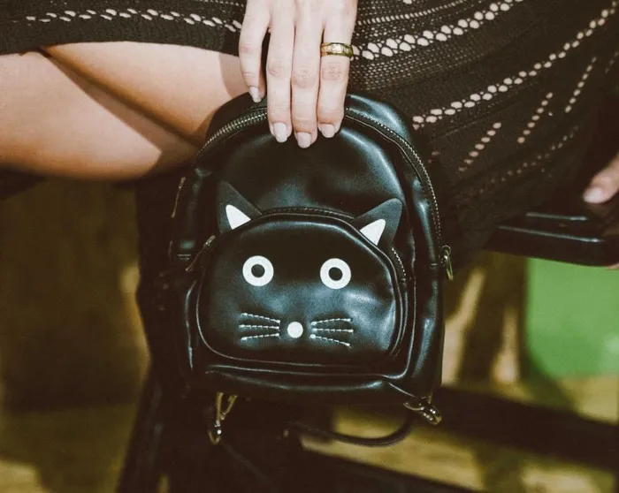 TUKskin Black Kitty MIni Backpack Women TUK Shoes Kitty Styles
