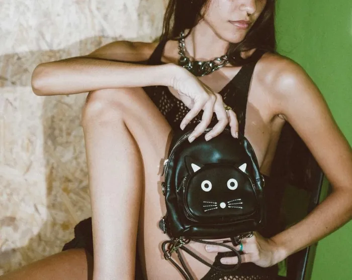 TUKskin Black Kitty MIni Backpack Women TUK Shoes Kitty Styles