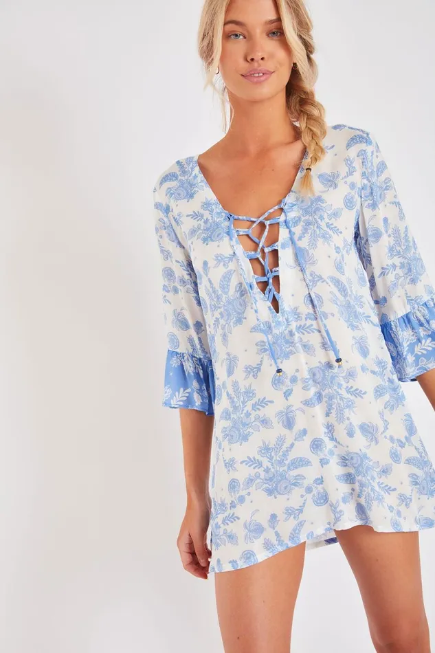 TUNIQUE BEACHWEAR White 8211 HOALA JASMINAVOIL White Women Banana Moon Beach Tunics and Dresses TUNIQUE BEACHWEAR White 8211 HOALA JASMINAVOIL White Women Banana Moon Beach Tunics and Dresses