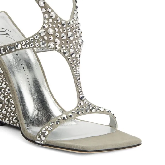 Tutankamon Crystal Silver Women Giuseppe Zanotti Sandals