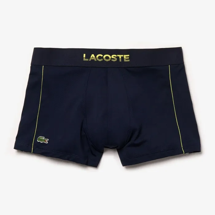 Underwear Lacoste Mens Motion Technical Piqu Boxer Briefs Navy Blue Gift 4 You