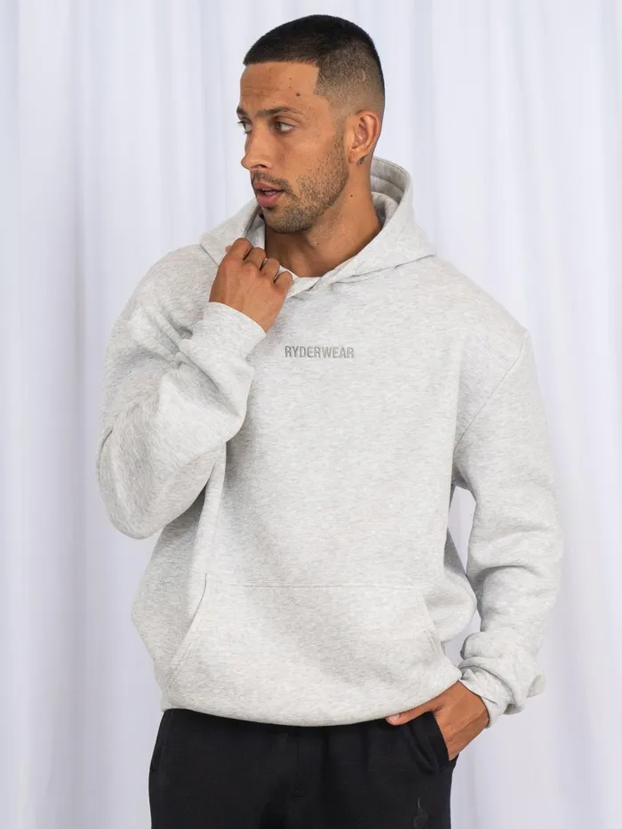 Unisex Hoodie 8211 Snow Marl Men Ryderwear Sweaters and Hoodies