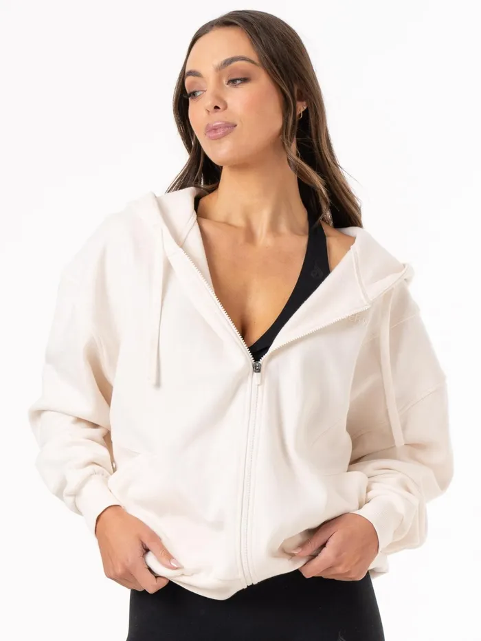 Unisex Track Jacket 8211 Off White WomenMen Ryderwear Jackets and Sweaters