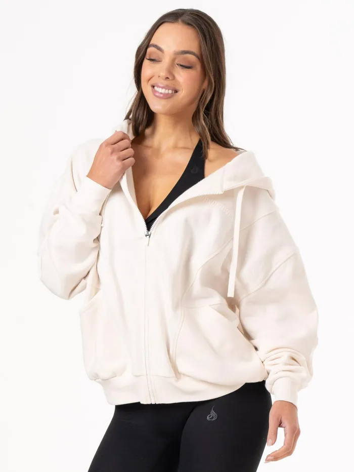 Unisex Track Jacket 8211 Off White WomenMen Ryderwear Jackets and Sweaters