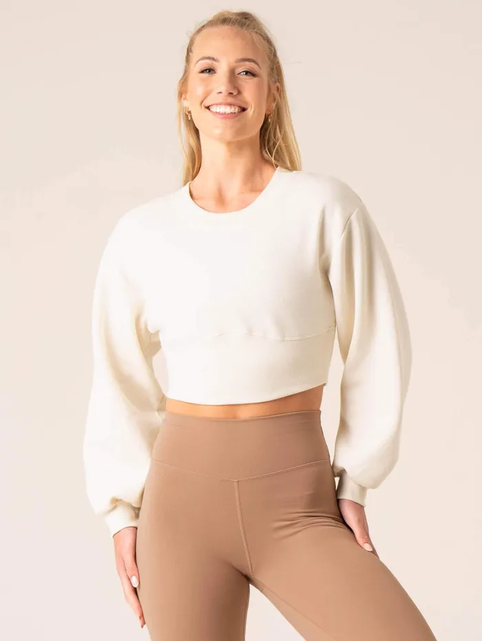 Unstoppable Sweater 8211 Vanilla Women Ryderwear Jackets and Sweaters