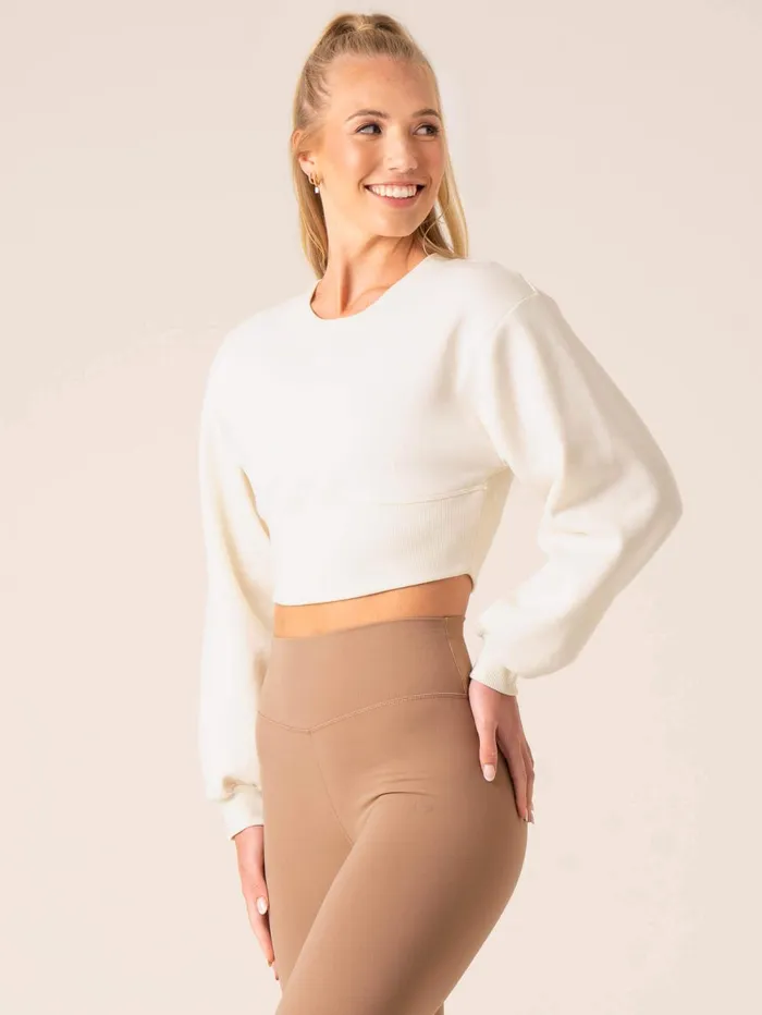 Unstoppable Sweater 8211 Vanilla Women Ryderwear Jackets and Sweaters