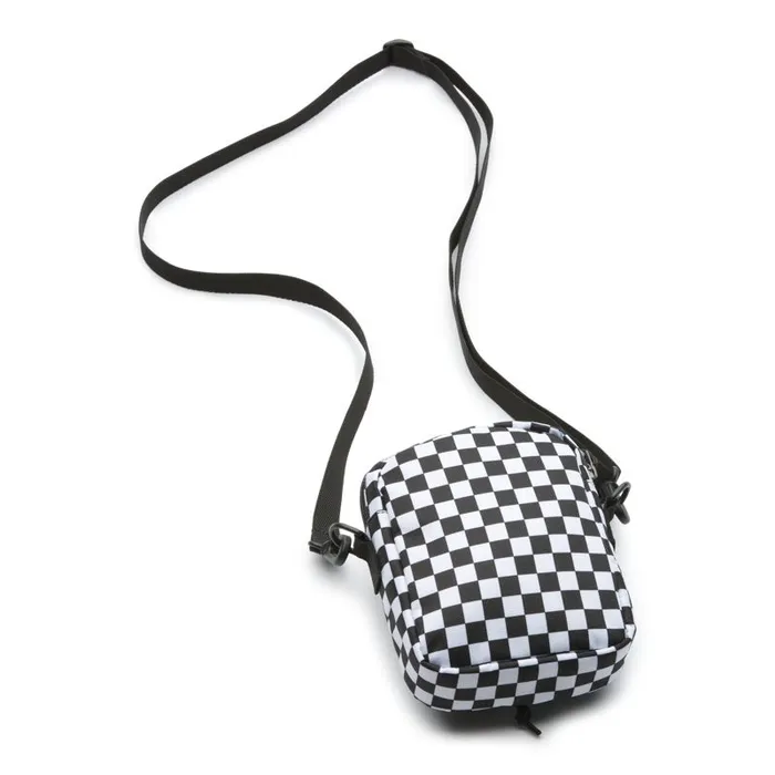 Vans Backpacks and Bags Mens Bail Shoulder Bag BlackWhite Check Vans Backpacks and Bags Mens Bail Shoulder Bag BlackWhite Check