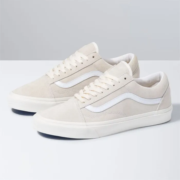 Vans Classics Shoes Mens Pig Suede Old Skool MarshmallowTrue White