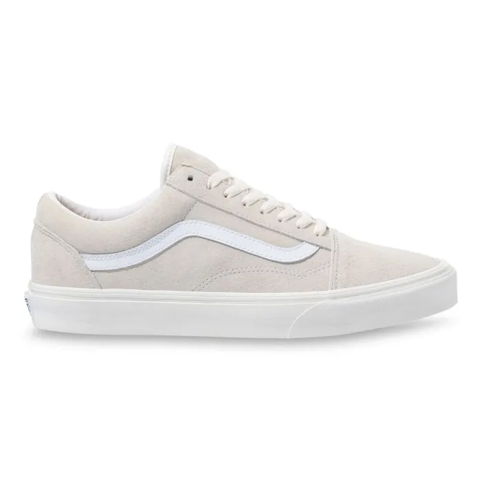 Vans Classics Shoes Mens Pig Suede Old Skool MarshmallowTrue White Vans Classics Shoes Mens Pig Suede Old Skool MarshmallowTrue White