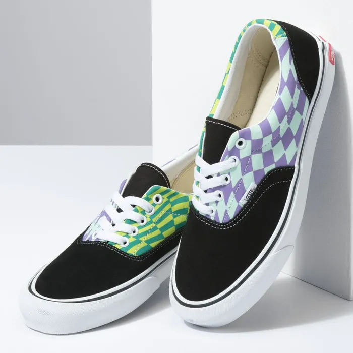 Vans Classics Shoes Mens Warp Checker Era Twist BlackBay Vans Classics Shoes Mens Warp Checker Era Twist BlackBay