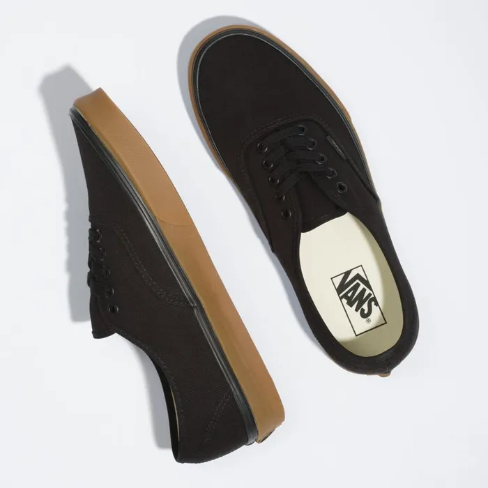 Vans Classics Shoes MensWomens 12 Oz Canvas Authentic BlackGum Vans Classics Shoes MensWomens 12 Oz Canvas Authentic BlackGum