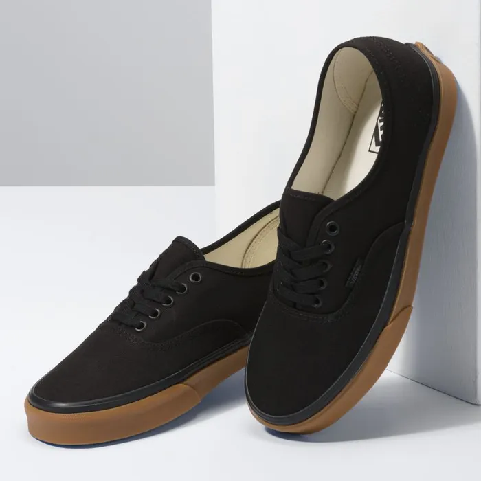 Vans Classics Shoes MensWomens 12 Oz Canvas Authentic BlackGum Vans Classics Shoes MensWomens 12 Oz Canvas Authentic BlackGum