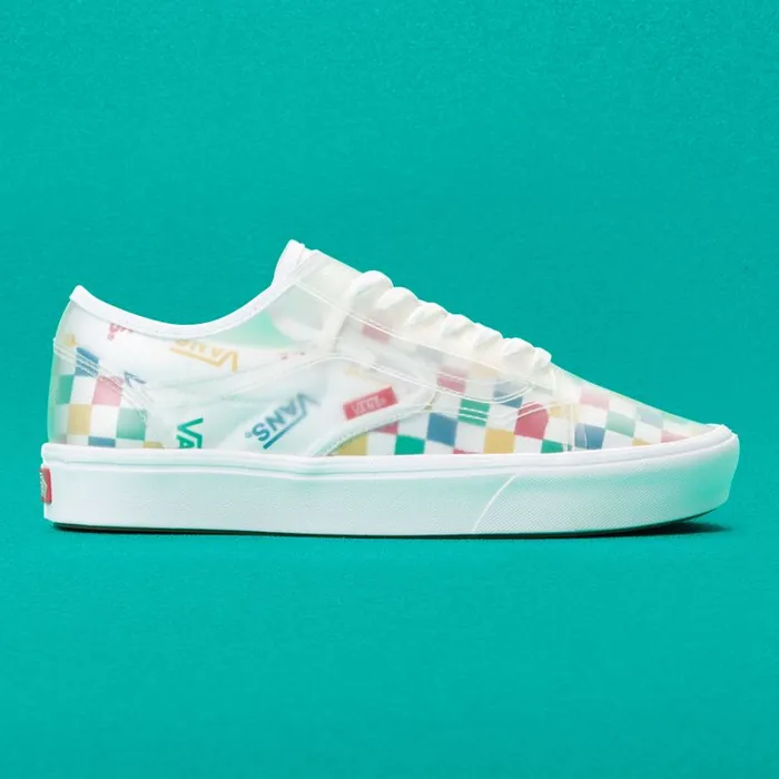 Vans Classics Shoes MensWomens Block ComfyCush SlipSkool MultiChecker