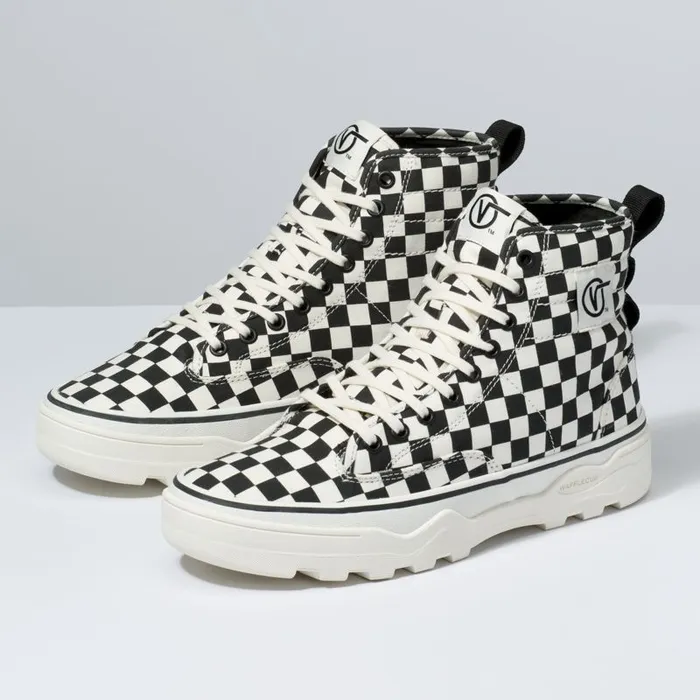 Vans Classics Shoes MensWomens Canvas Sentry WC CheckerboardMarshamllow