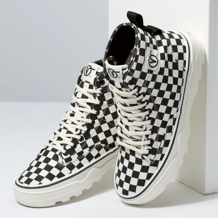 Vans Classics Shoes MensWomens Canvas Sentry WC CheckerboardMarshamllow Vans Classics Shoes MensWomens Canvas Sentry WC CheckerboardMarshamllow