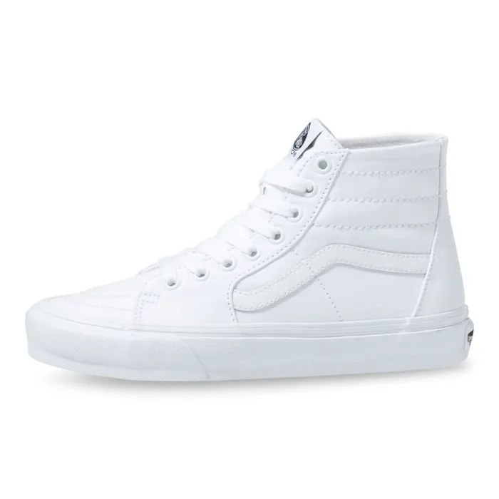 Vans Classics Shoes MensWomens Canvas Sk8Hi Tapered True White Vans Classics Shoes MensWomens Canvas Sk8Hi Tapered True White