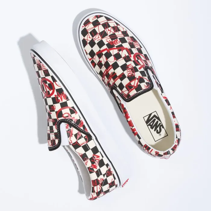 Vans Classics Shoes MensWomens Crew Classic SlipOn CheckerboardRed Vans Classics Shoes MensWomens Crew Classic SlipOn CheckerboardRed