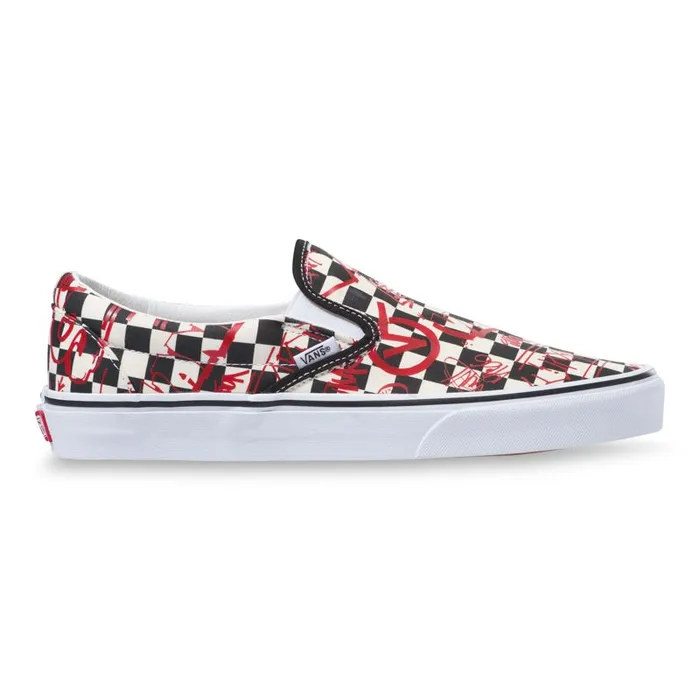 Vans Classics Shoes MensWomens Crew Classic SlipOn CheckerboardRed Vans Classics Shoes MensWomens Crew Classic SlipOn CheckerboardRed