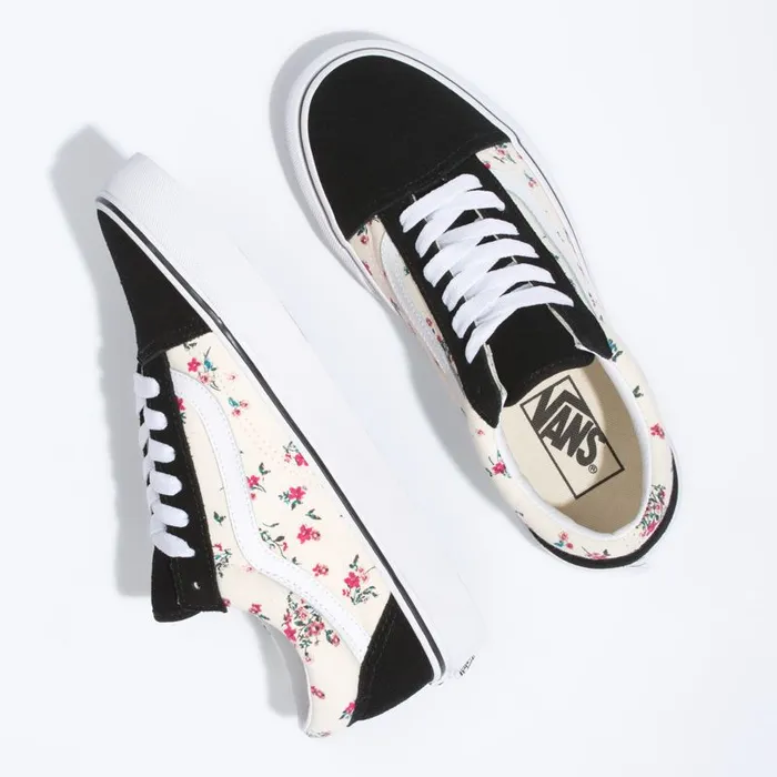 Vans Classics Shoes MensWomens Ditsy Floral Old Skool Classic WhiteTrue White Vans Classics Shoes MensWomens Ditsy Floral Old Skool Classic WhiteTrue White