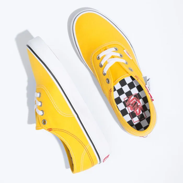 Vans Classics Shoes MensWomens DIY Authentic HC Lemon ChromeTrue White Vans Classics Shoes MensWomens DIY Authentic HC Lemon ChromeTrue White