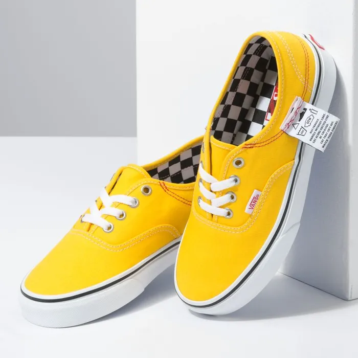 Vans Classics Shoes MensWomens DIY Authentic HC Lemon ChromeTrue White Vans Classics Shoes MensWomens DIY Authentic HC Lemon ChromeTrue White