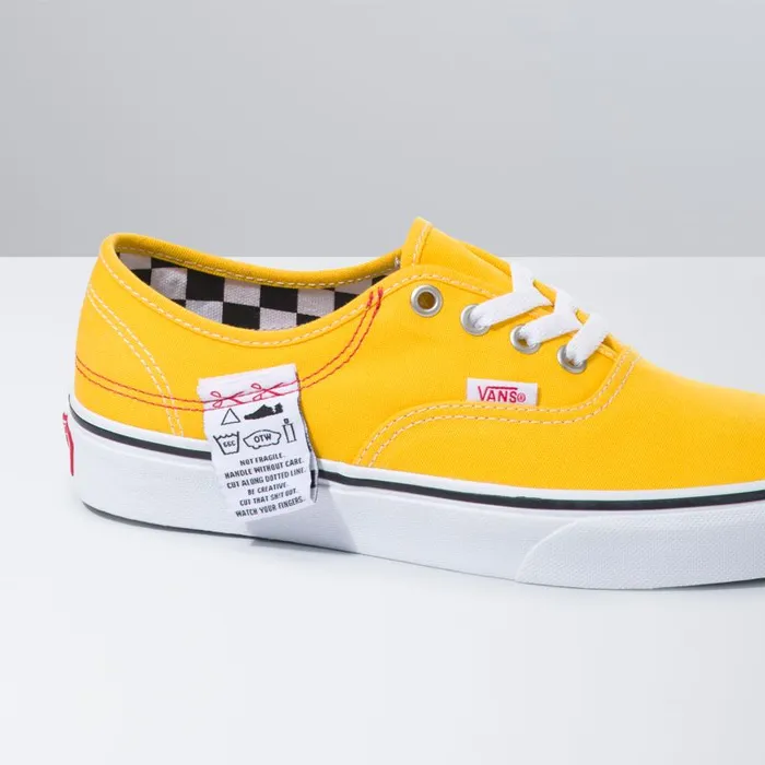 Vans Classics Shoes MensWomens DIY Authentic HC Lemon ChromeTrue White Vans Classics Shoes MensWomens DIY Authentic HC Lemon ChromeTrue White