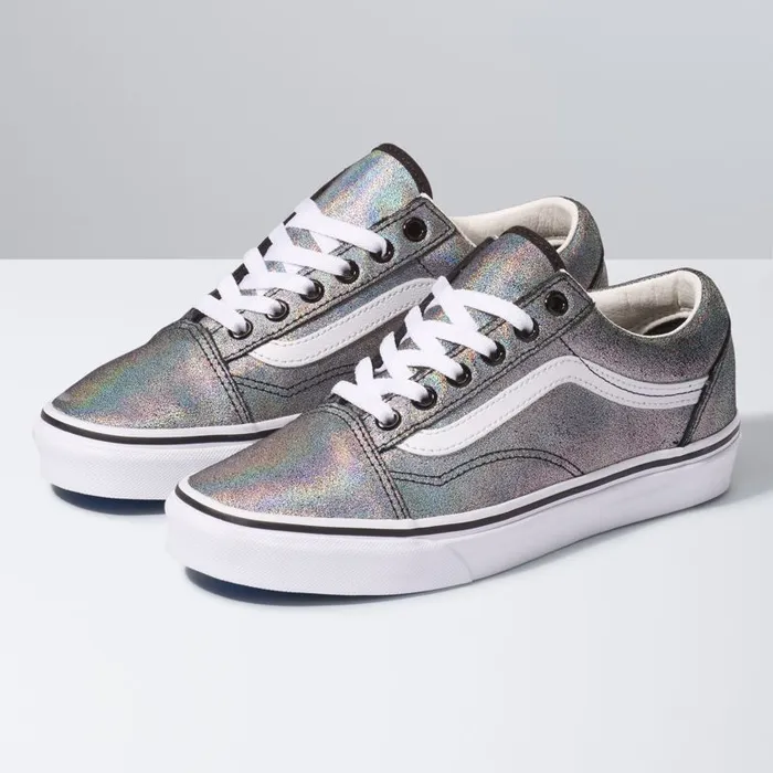 Vans Classics Shoes MensWomens Prism Suede Old Skool BlackTrue White