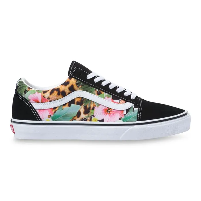 Vans Classics Shoes MensWomens Tropical Animal Check Old Skool True WhiteMulti Vans Classics Shoes MensWomens Tropical Animal Check Old Skool True WhiteMulti