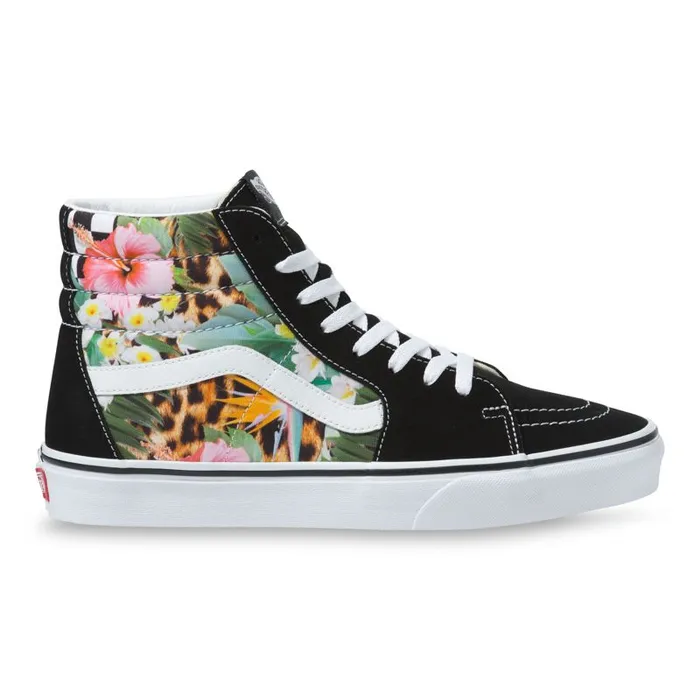 Vans Classics Shoes MensWomens Tropical Animal Check SK8Hi True WhiteMulti Vans Classics Shoes MensWomens Tropical Animal Check SK8Hi True WhiteMulti
