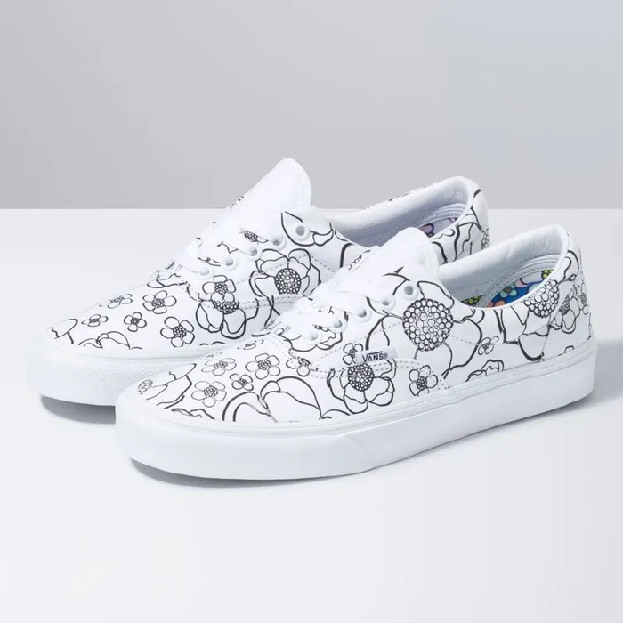Vans Classics Shoes MensWomens UColor Era FloralTrue White