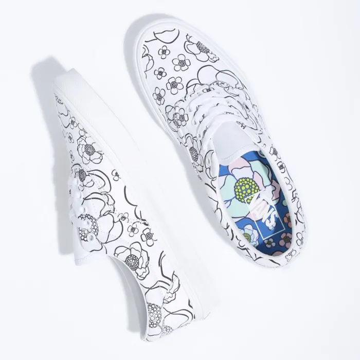 Vans Classics Shoes MensWomens UColor Era FloralTrue White Vans Classics Shoes MensWomens UColor Era FloralTrue White