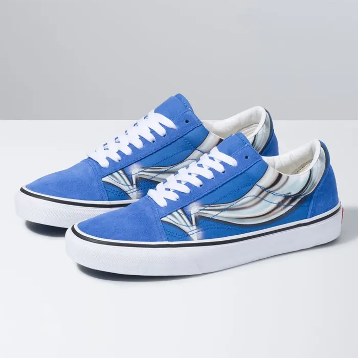 Vans Classics Shoes MensWomens Warp Old Skool Nebulas BlueChrome