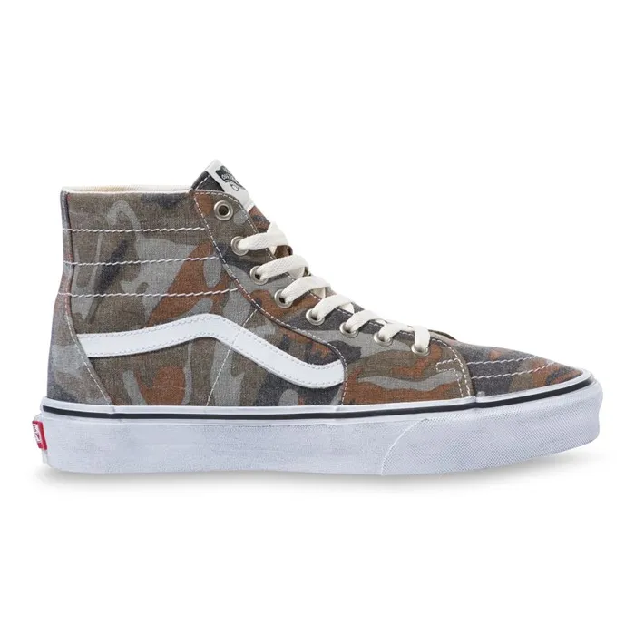 Vans Classics Shoes MensWomens Washed Sk8Hi Tapered CamoTrue White Vans Classics Shoes MensWomens Washed Sk8Hi Tapered CamoTrue White