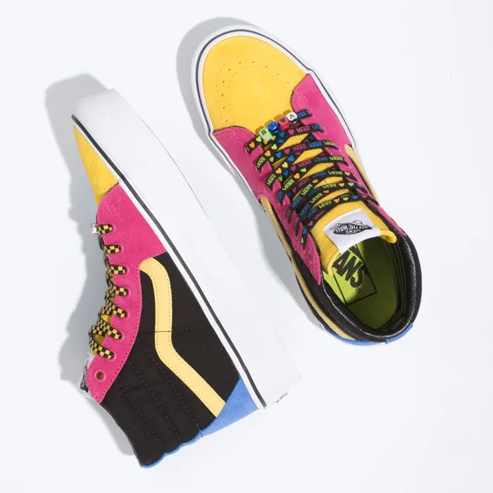Vans Classics Shoes Womens Beads Sk8Hi Platform 20 MultiTrue White Vans Classics Shoes Womens Beads Sk8Hi Platform 20 MultiTrue White