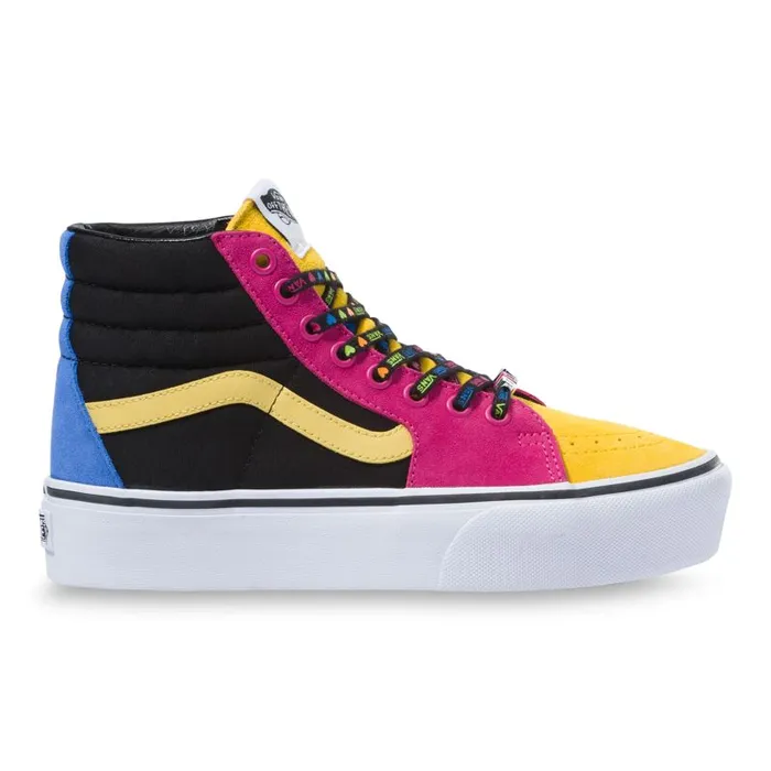 Vans Classics Shoes Womens Beads Sk8Hi Platform 20 MultiTrue White Vans Classics Shoes Womens Beads Sk8Hi Platform 20 MultiTrue White