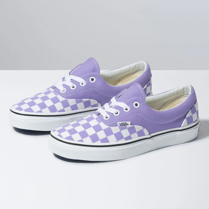 Vans Classics Shoes Womens Checkerboard Era Violet TulipTrue White Vans Classics Shoes Womens Checkerboard Era Violet TulipTrue White