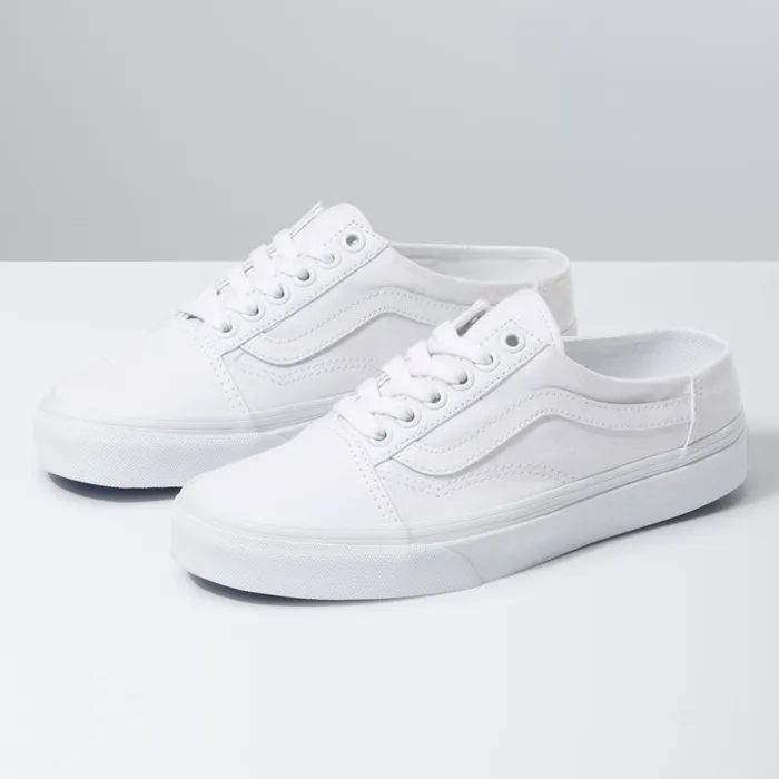 Vans Classics Shoes Womens Old Skool Mule WhiteTrue White