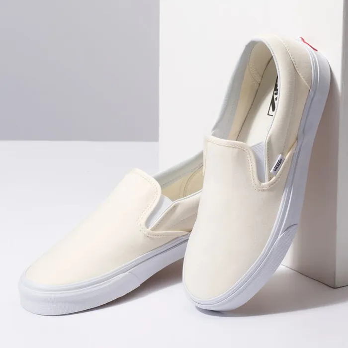 Vans Classics Shoes Womens SlipOn White Vans Classics Shoes Womens SlipOn White