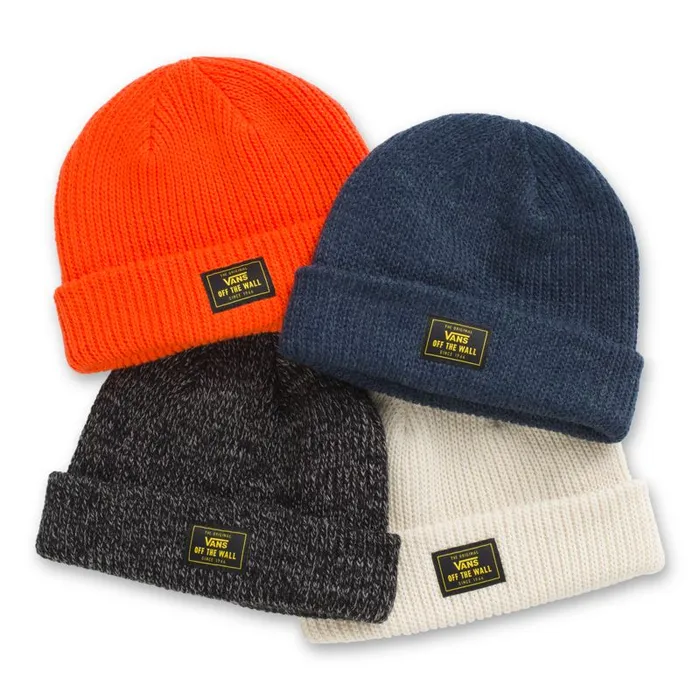 Vans Hats and Beanies Mens Bruckner Cuff Beanie Black Heather Vans Hats and Beanies Mens Bruckner Cuff Beanie Black Heather