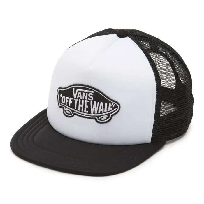 Vans Hats and Beanies Mens Classic Patch Trucker Hat WhiteBlack