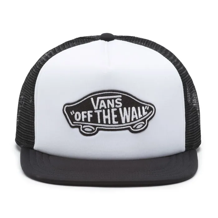 Vans Hats and Beanies Mens Classic Patch Trucker Hat WhiteBlack
