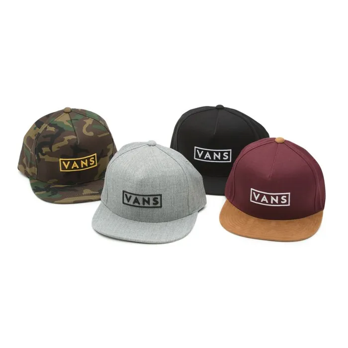 Vans Hats and Beanies Mens Easy Box Snapback Hat Heather Grey