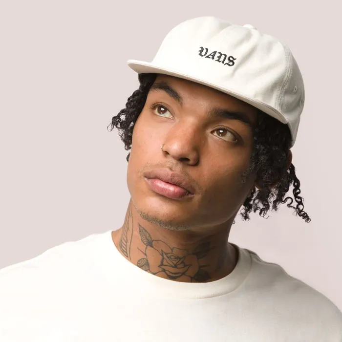 Vans Hats and Beanies Mens Trobe Jockey Hat Antique White