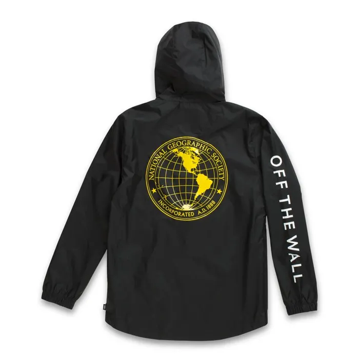 Vans Hoodies and Jackets Mens National Geographic Anorak Jacket Black