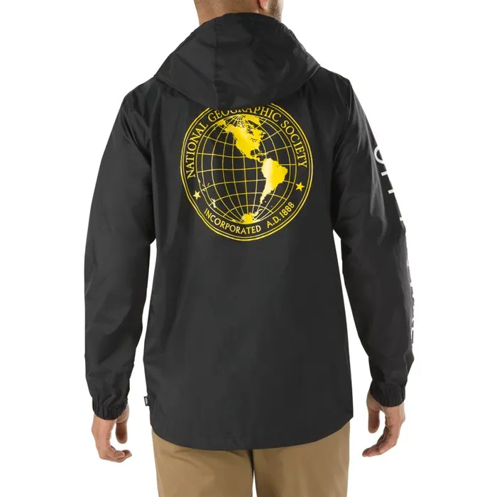Vans Hoodies and Jackets Mens National Geographic Anorak Jacket Black