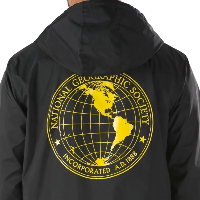 Vans Hoodies and Jackets Mens National Geographic Anorak Jacket Black